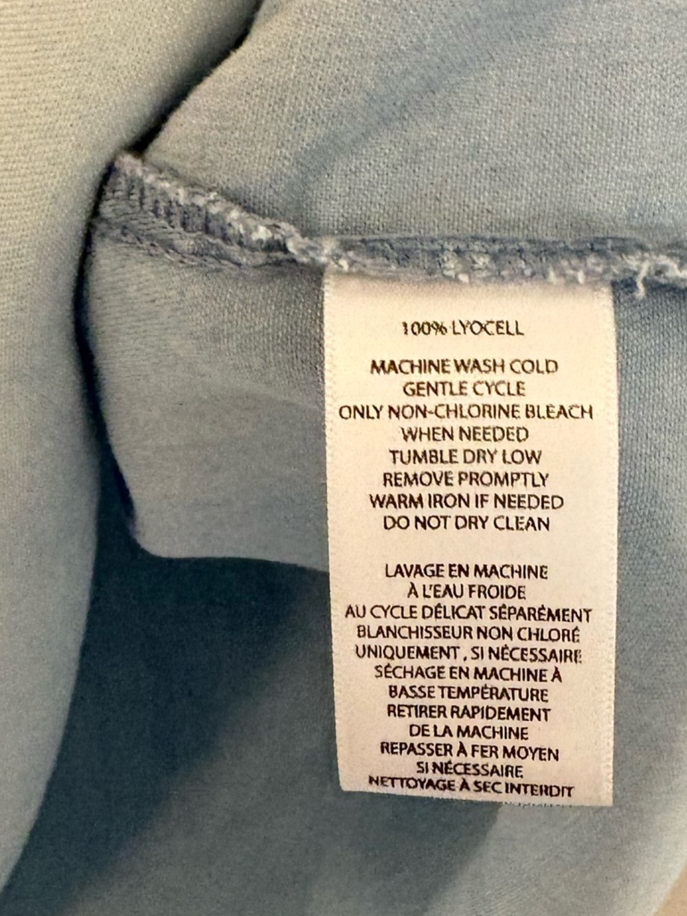 Beach Lunch Lounge Large Denim Shift Dress Lyocell Sleeveless Western Coastal - Picture 5 of 9